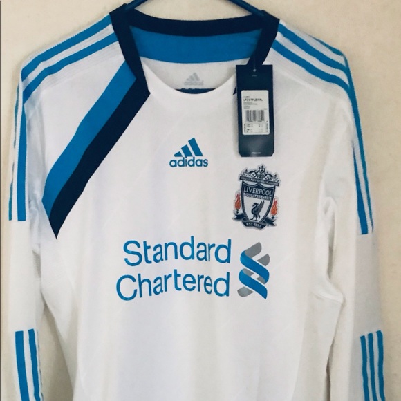 BNWT Player Version Adidas LS Liverpool Away Kit - Picture 3 of 8